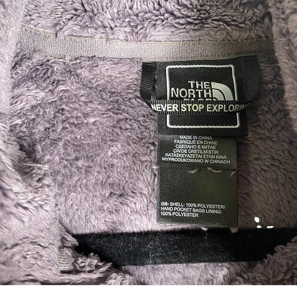 The North Face NF00C782 Deep Purple Fuzzy Osito Full Zip Jacket Women’s XS - Picture 3 of 11
